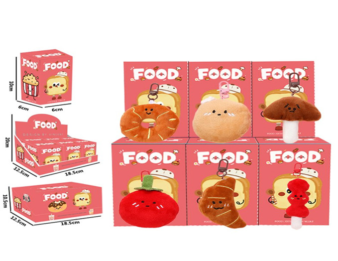 (Mis 0) FOOD Peluche 7cm In Blind Box (10x6x6cm) In espo da 6pz 6ass…x6…x336